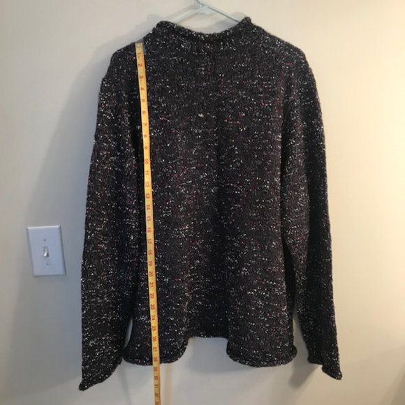 EUC North Style multicolor marled knit Pullover Sweater, 2X - Picture 2 of 7